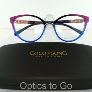 COCO SONG CV 256 (C:2) BRIGHT BLUE / PLUM / BLUE 53-18-135 EYEGLASS FRAMES